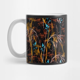 In the wild meadow - black-orange Mug